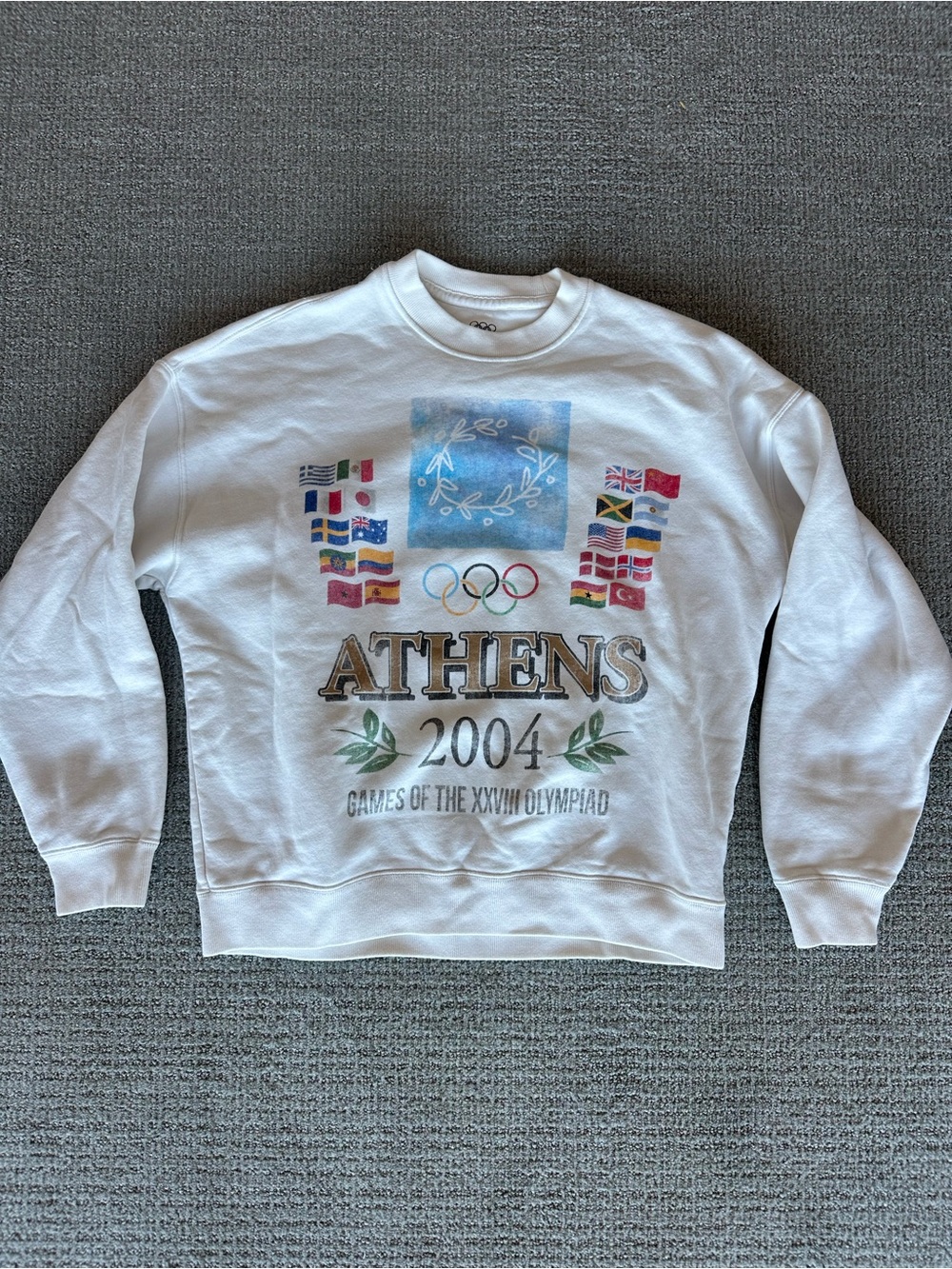White Athens 2004 Olympic Sweatshirt